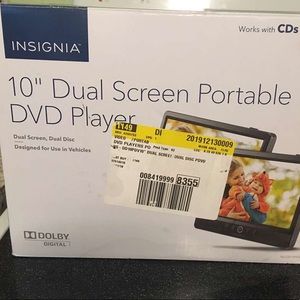 Insignia 10” dual portable DVD players